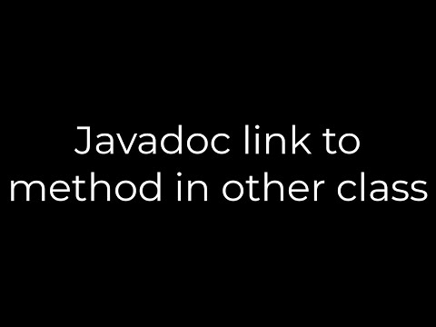 Java :Javadoc link to method in other class(5solution)
