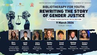 UN CSW70 - Bibliotherapy for Youth: Rewriting the Story of Gender Justice