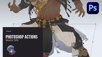 Quick Tips: Use Photoshop Actions to create Character Shadow