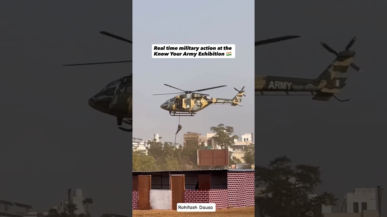 Live action showcase at the Know Your Army Exhibition! 🇮🇳 