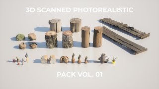 3D Scanned Photorealistic Pack Vol  01