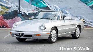 Drive Walk 1993 Alfa Romeo Spider Veloce ~ Silver Arrow Cars Ltd