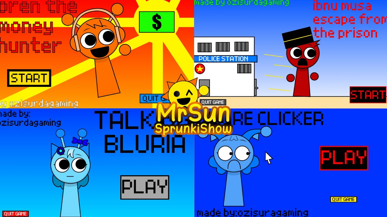 NEW SPRUNKI GAME COLLECTION!! [Sprunki: Kraimzer Computer ALL ENDINGS]