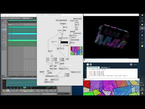 Processing/vvvv/ableton Liveによる音と映像の同期テスト