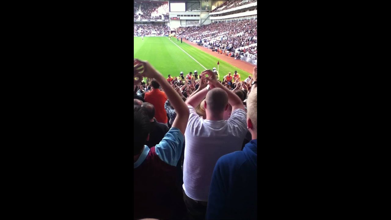 West Ham fans do the Conga down the Sir Trevor Brooking Lower YouTube