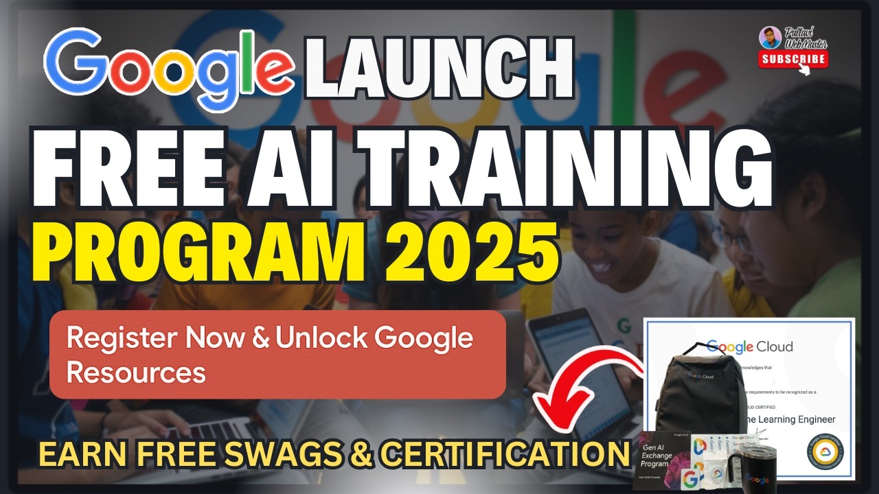 Google Launch Free AI Training 2025 | Earn Certificate & Swags | Gen AI ...