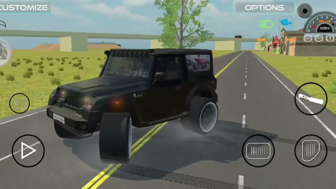 Thar kali song (car game video) 