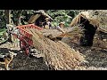 Hauling Tons of Reed! Thatching Starts! IRON AGE ROUNDHOUSE BUILD (Ep.14)