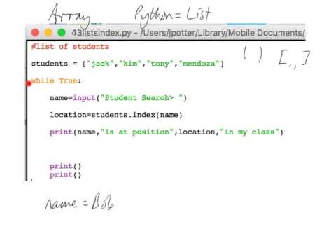 Arrays or lists