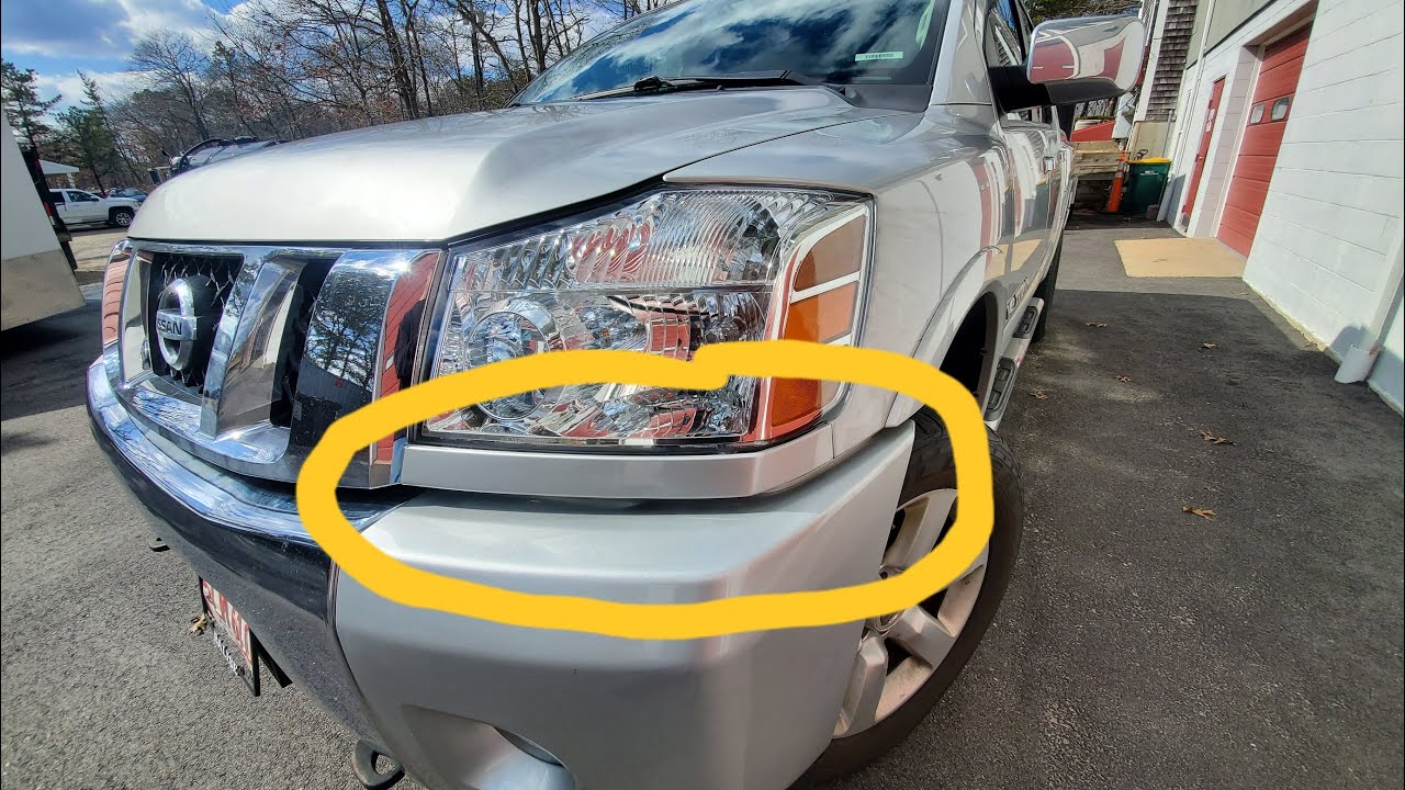 One minute or less How to remove Nissan Titan Headlight Filler Trim