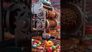 Mesmerizing Chocolate Production Animation 🍫 #shorts