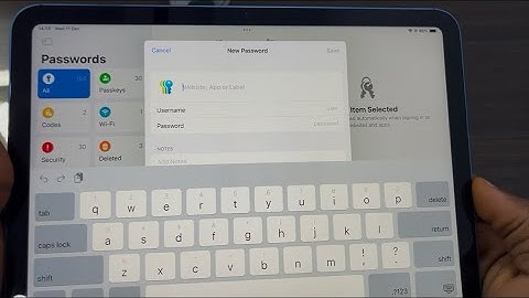 iPadOS 18: How to Save Passwords on iPad
