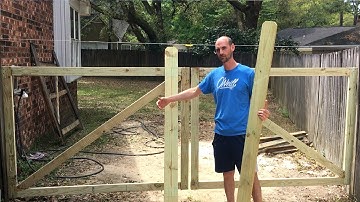How to Build a Wooden Gate (Double) That Won