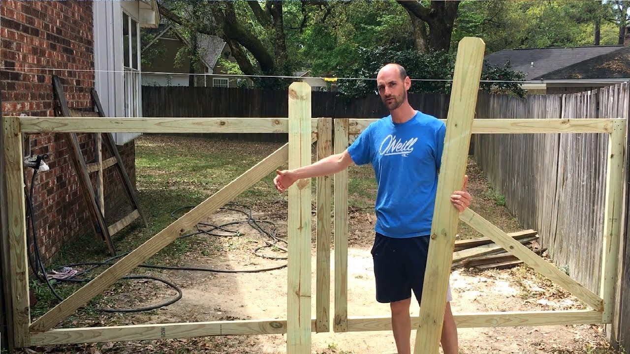 How to Build a Wooden Gate (Double) That Wont Sag!!