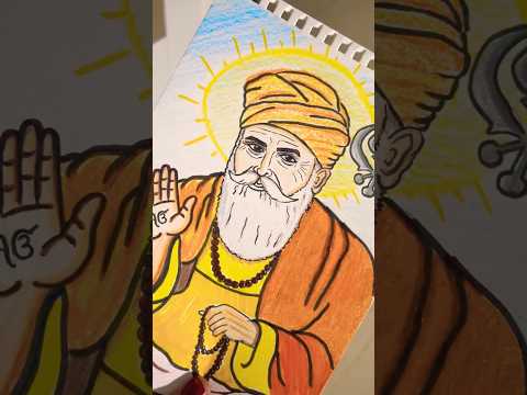 Waheguru ji | Waheguru simran | guru nanak dev drawing