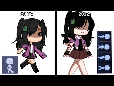 Gacha Oc's Walking from 2018 to 2022 : 😐 - YouTube