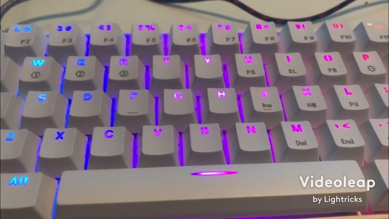 All light settings on the GK61 mechanical keyboard YouTube