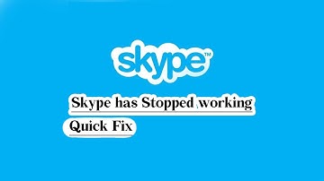 Skype Application has Stopped working in windows 10 | Quick Tutorial