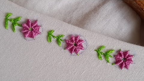 Easy border design hand embroidery 