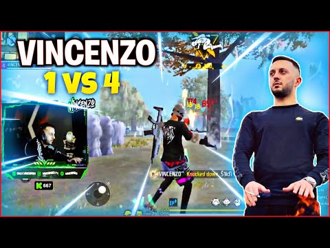 VINCENZO 1 Vs 4 Clash Squad Custom With Subscribers Garena Free Fire With RTX 5090 
