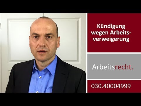 Video: So Erteilen Sie Eine Arbeitsverweigerung