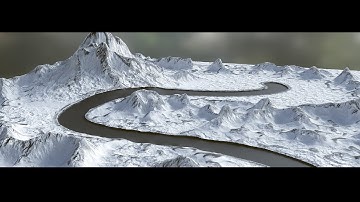 Mountains (Scene(Assembly)) and ROAD | MODO 12.0