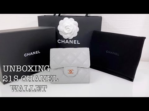 Unboxing Chanel Classic Small Flap Wallet 👛💕✨ #melinamo