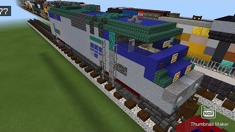 Minecraft Amtrak P42DC locomotive tutorial