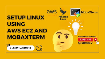 Linux Setup using AWS EC2 Instance and MobaXterm