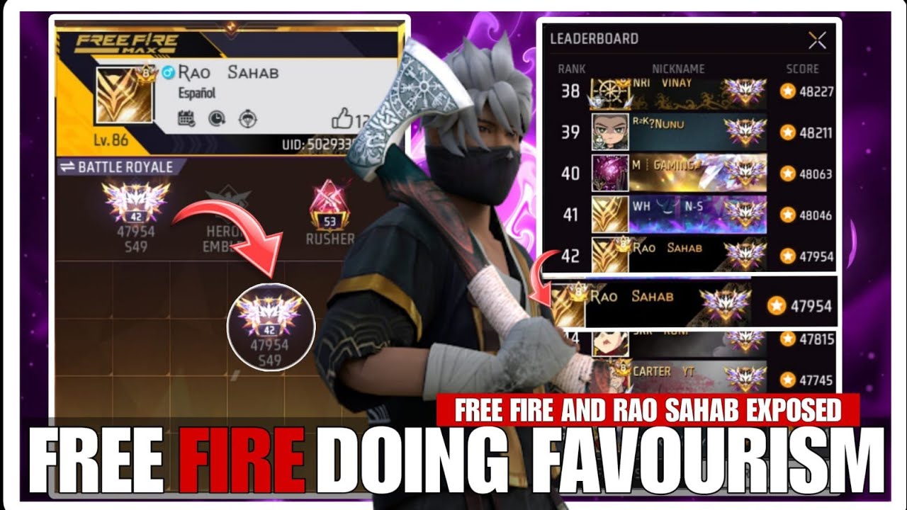 Rao Sahab I'd Unban 😡 | Rao Sahab Exposed | FF Favors Unfair Players