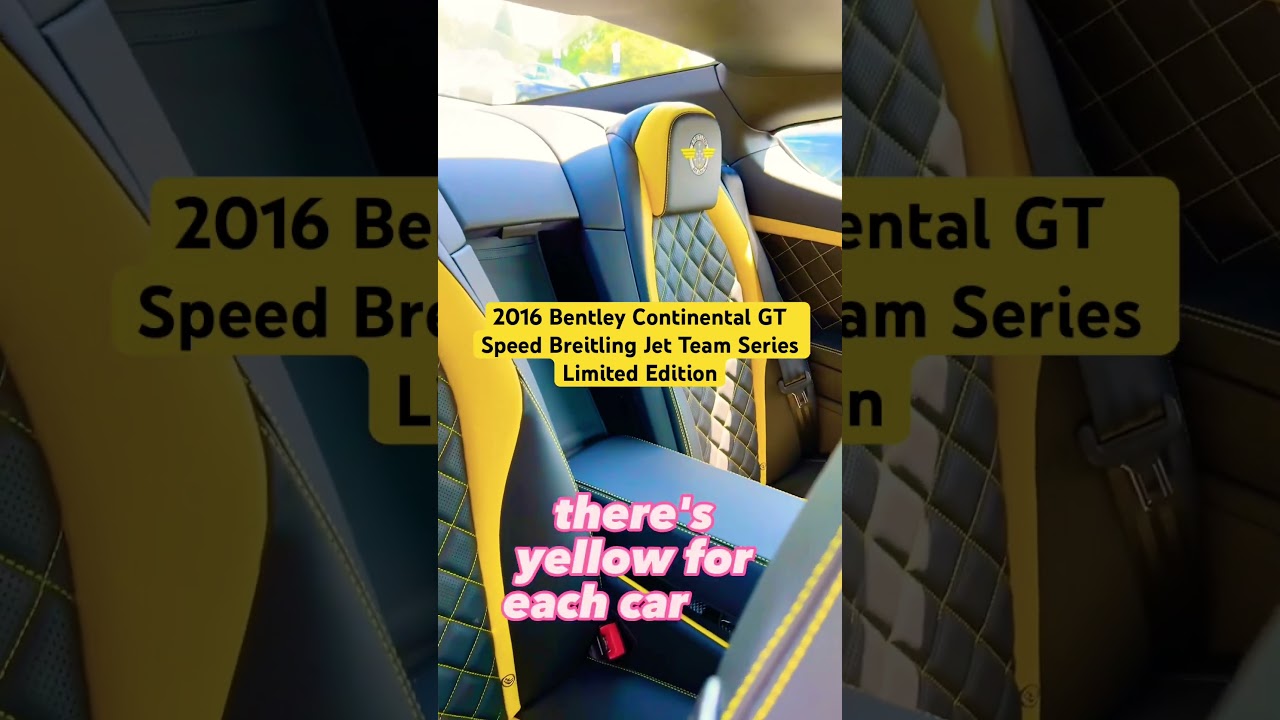 Rare Bentley Continental GT Speed Breitling Jet Team Series Limited Edition 