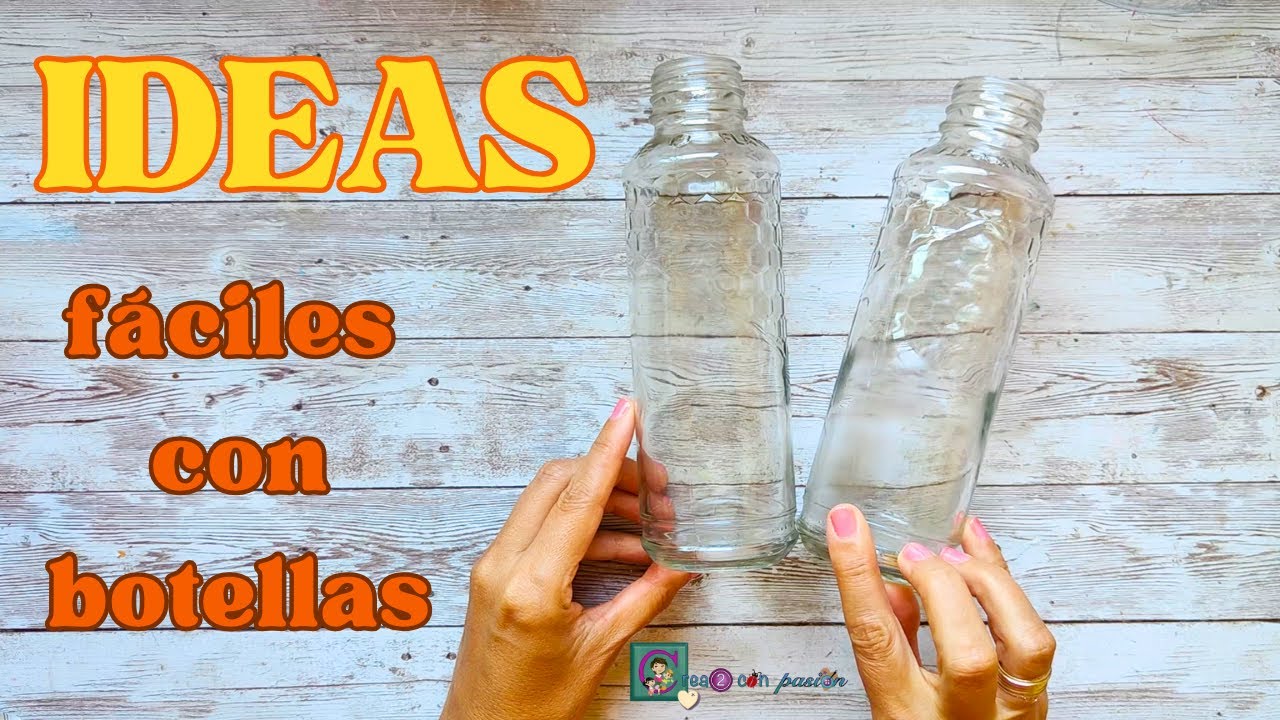 Смотрите 👀 что я делаю со стеклянными бутылками. Простые идеи с декупажем