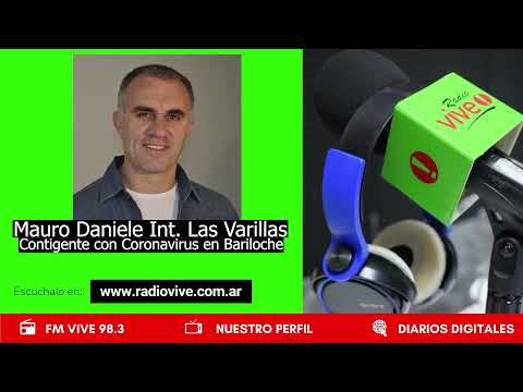 Mauro Daniele Intendente de Las Varillas Contingente con Coronavirus en Bariloche
