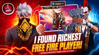 1 CRORE RUPEES TOP UP IN FREE FIRE 😱| I found free fire RICHEST Player 🤯