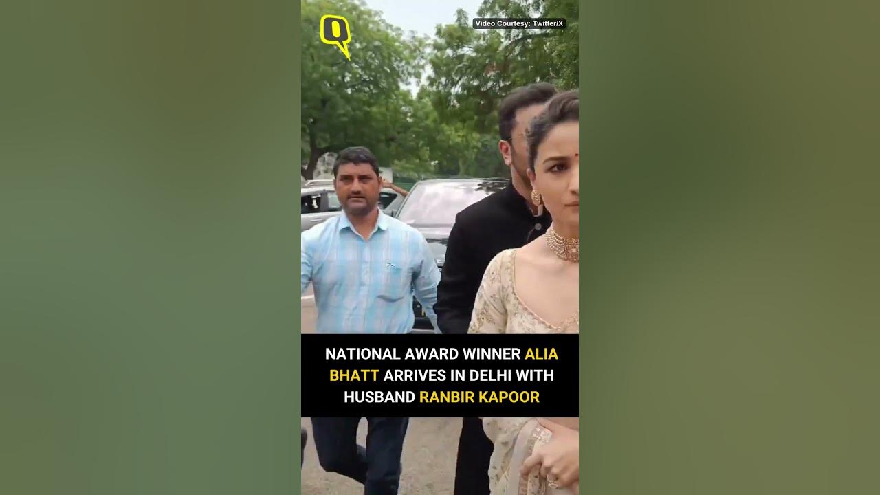 Alia Bhattxxx Video - WATCH | National Award Winner Alia Bhatt Arrives in Delhi With Husband  Ranbir Kapoor | The Quint - YouTube