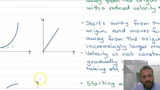 Interpreting velocity time graphs
