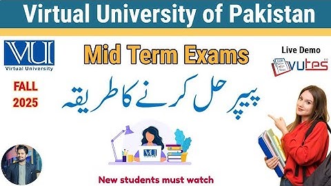 VU Exam Demo | VU Exams Software full tutorial | How to use vu exam software | Fall 2025 | VU Exams