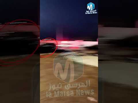 حادث مرور على مستوي مفترق قمرت