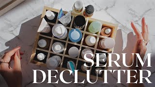 SERUM DECLUTTER | Part 3 Skincare Organisation & Declutter