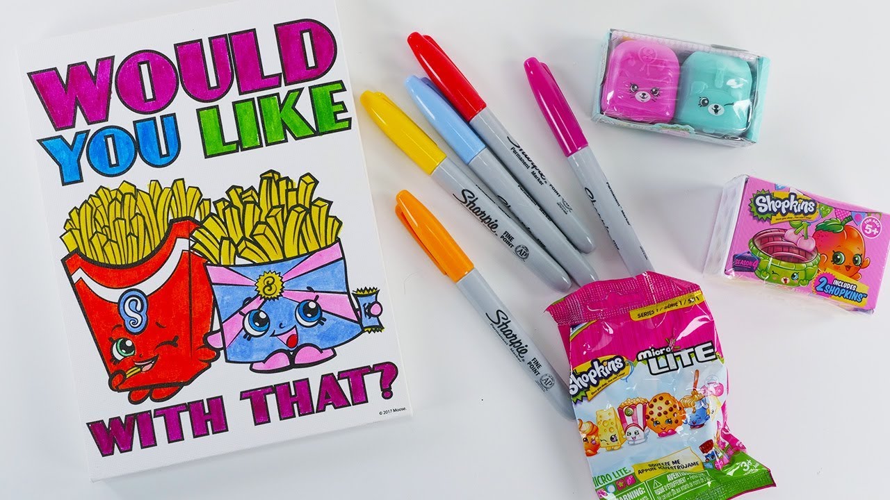 Coloring Shopkins Art and Opening Vintage Shopkins! DCTC Amy Jo