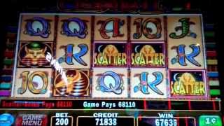 Cleopatra 2 Double Retrigger for 33x Multiplier! Slot Bonus Round!