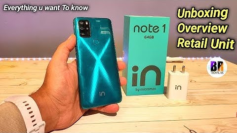 Micromax In Note 1 Unboxing Retail Unit Flipkart | Overview In Note 1 | BR Tech Films