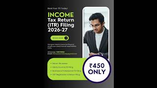 ITR Filing at Just ₹420 | File your Income Tax Return from Home #itrfilling #onlineitr