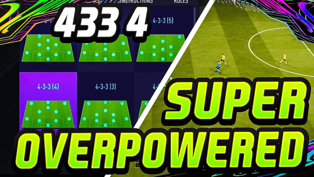 FIFA 21 | *SUPER OVERPOWERED* 433(4) BEST CUSTOM TACTICS/INSTRUCTIONS (Post Patch) - ULTIMATE TEAM
