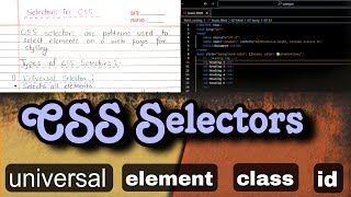 Celebrity Understanding CSS Selectors: Universal, Class, ID, and Element Selectors#css Profile