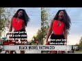 Black Model Minding Her Business Screamed At By Racist Local On Camera