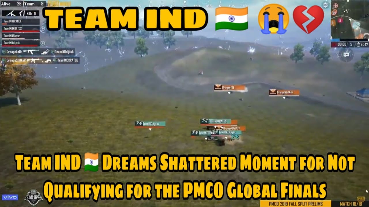 TeamIND Dreams Shattered Moment for not Qualifying for PMCO Fall Spilt 2019 Global Finals
