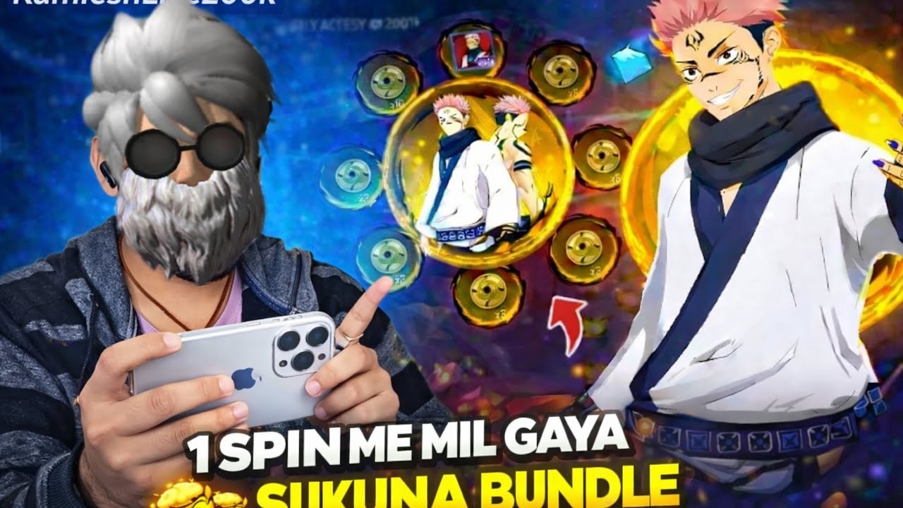  SUKUNA BUNDLE FREE FIRE MAX 😮 | 1500 diamond 💎