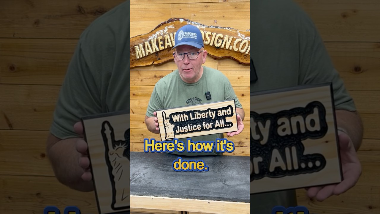 Used The Carving Liner, Profile, and 90° Bits on this one. 