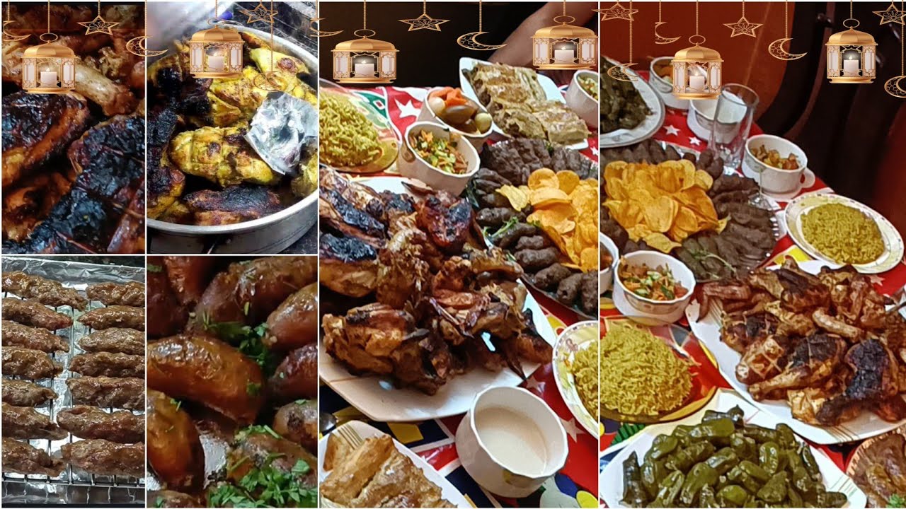 عزومات رمضان 🌛جمعت كل حبايبي /تجهيزات العزومة بالخطوات وصفات جديده و تتبيلات جبااارة 🧚